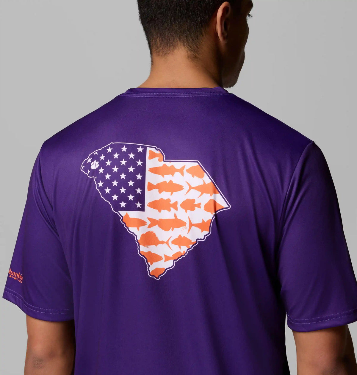 Men's Collegiate PFG Terminal Tackle Short Sleeve Shirt - Clemson