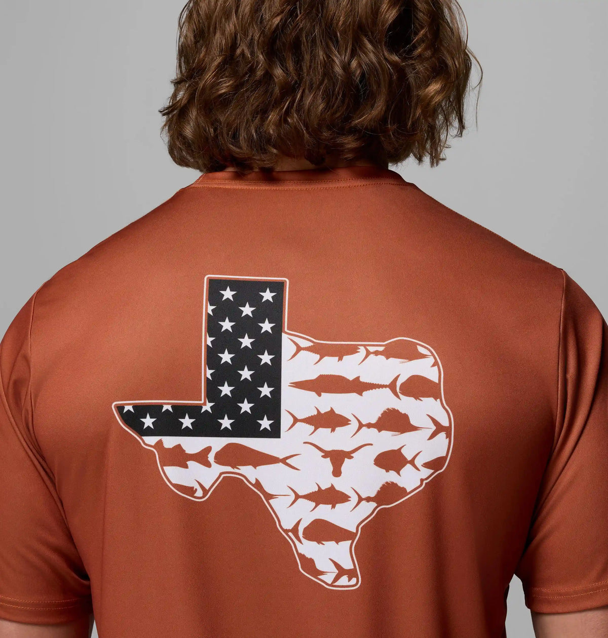 Men's Collegiate PFG Terminal Tackle Short Sleeve Shirt - Texas