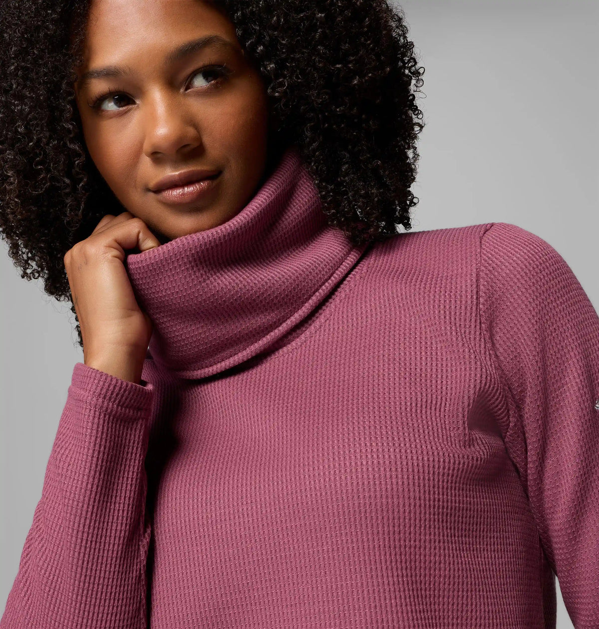 Women's Holly Hideaway Waffle Cowl Neck Pullover