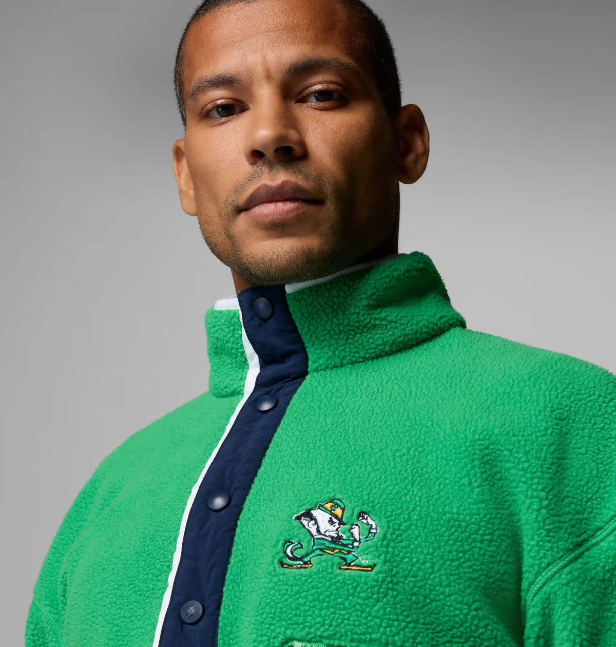 Men's Collegiate Helvetia Half Snap Fleece - Notre Dame