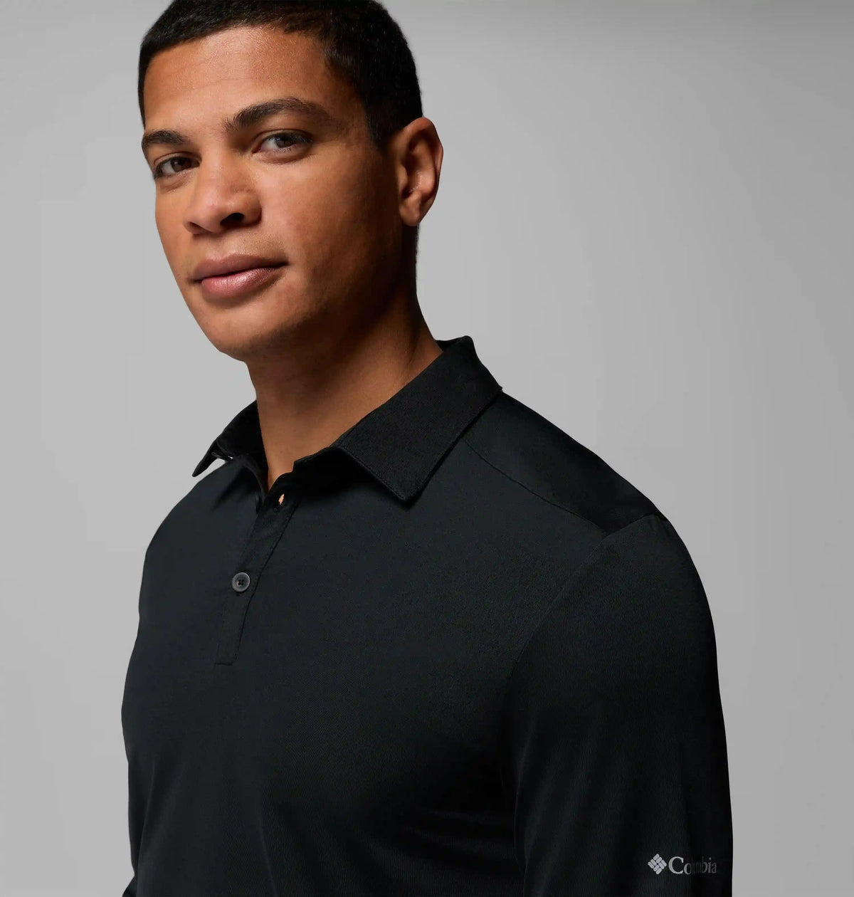 Men's Omni-Wick Pin High Long Sleeve Polo