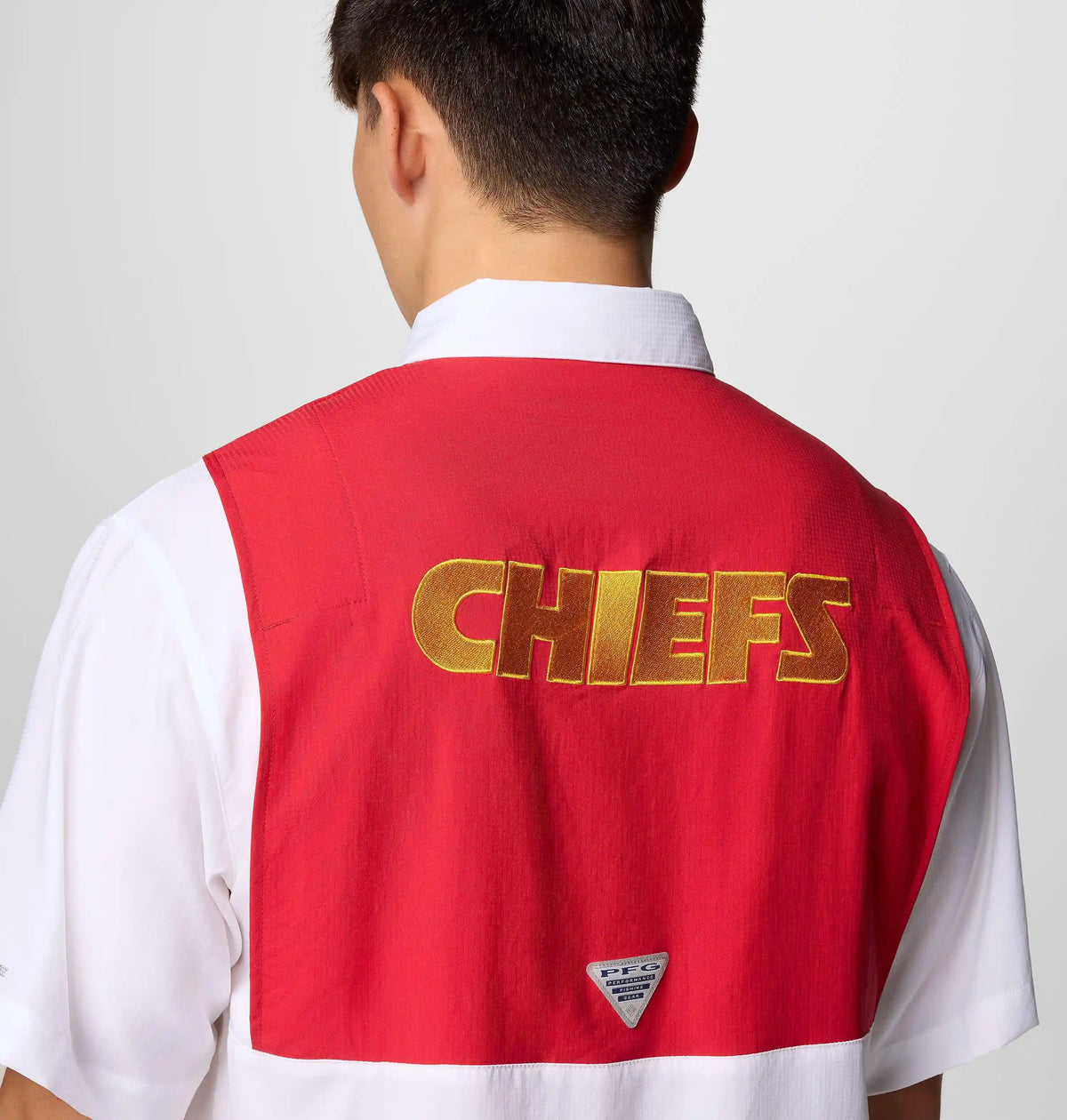 Men's PFG Tamiami Colorblocked Short Sleeve Shirt - Kansas City Chiefs