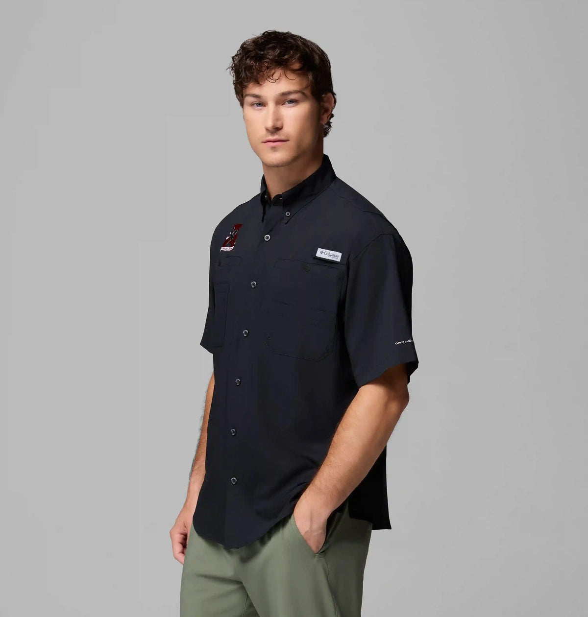 Men's Collegiate PFG Tamiami Short Sleeve Shirt - Alabama
