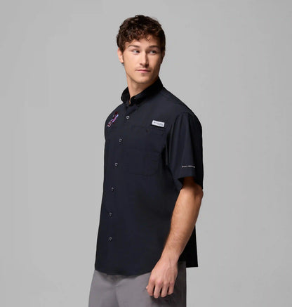 Men's Collegiate PFG Tamiami Short Sleeve Shirt - Arkansas