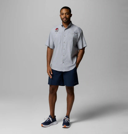 Men's Collegiate PFG Tamiami Short Sleeve Shirt - Georgia