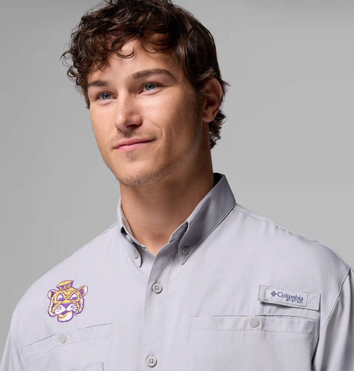 Men's Collegiate PFG Tamiami Short Sleeve Shirt - LSU
