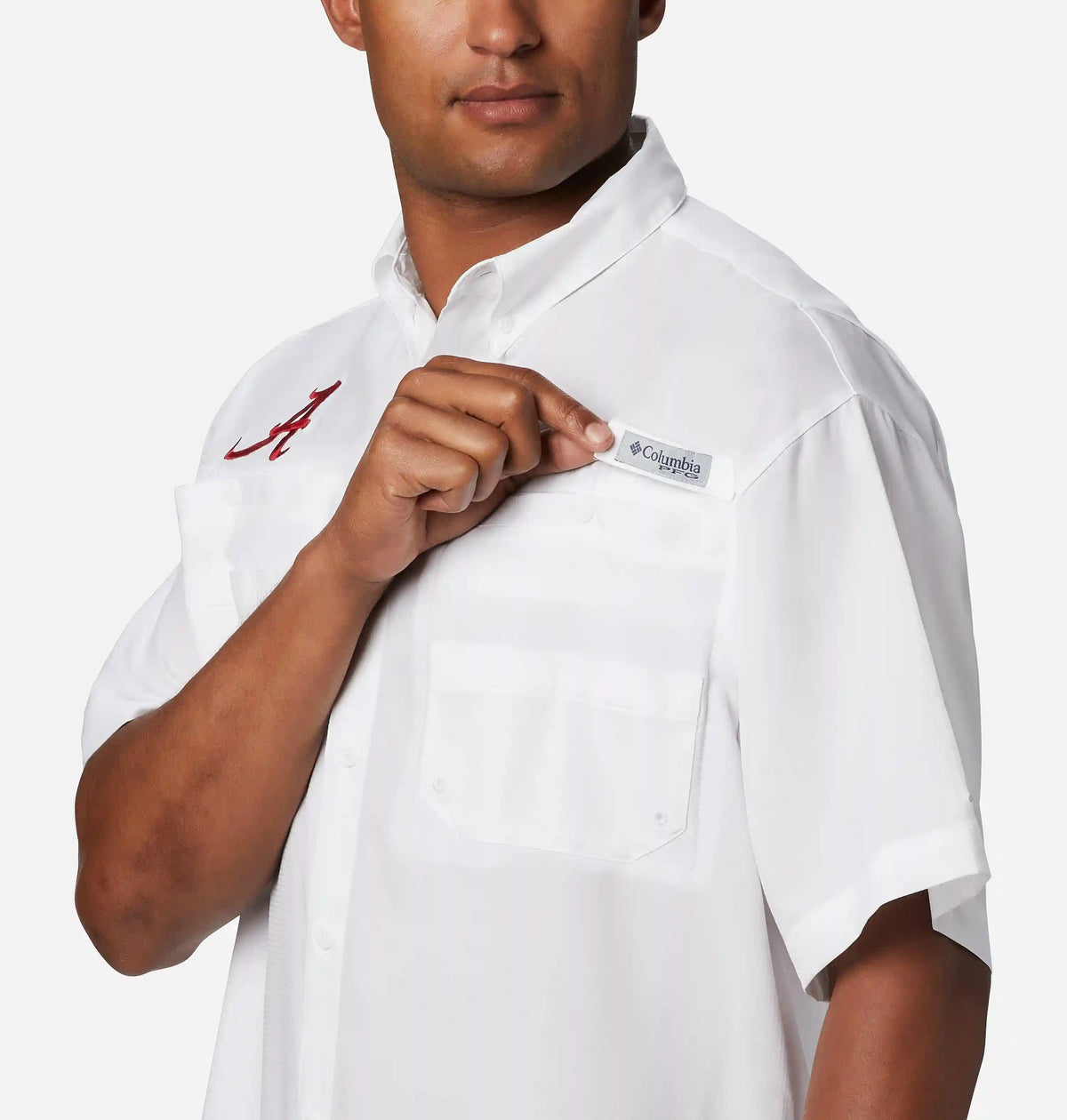 Men's Collegiate PFG Tamiami Short Sleeve Shirt - Alabama