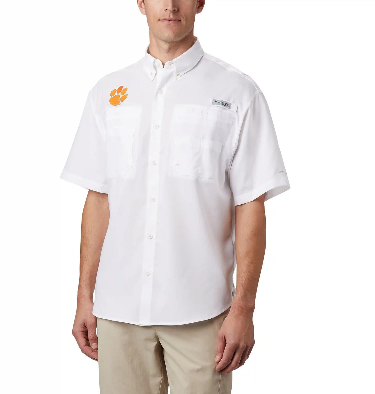 Men's Collegiate PFG Tamiami Short Sleeve Shirt - Clemson
