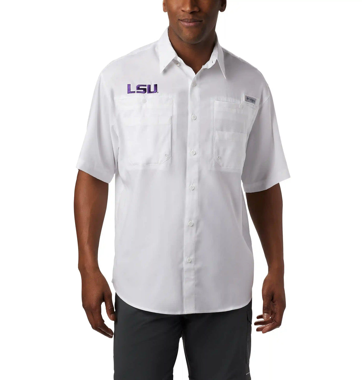 Men's Collegiate PFG Tamiami Short Sleeve Shirt - LSU
