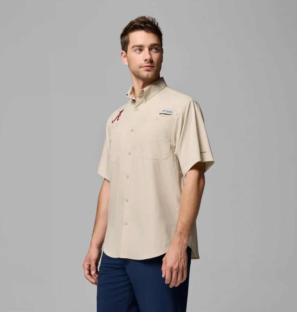 Men's Collegiate PFG Tamiami Short Sleeve Shirt - Alabama