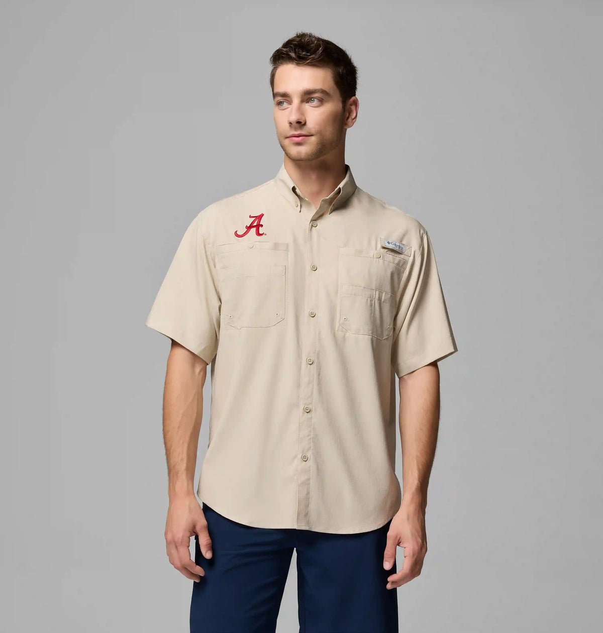Men's Collegiate PFG Tamiami Short Sleeve Shirt - Alabama