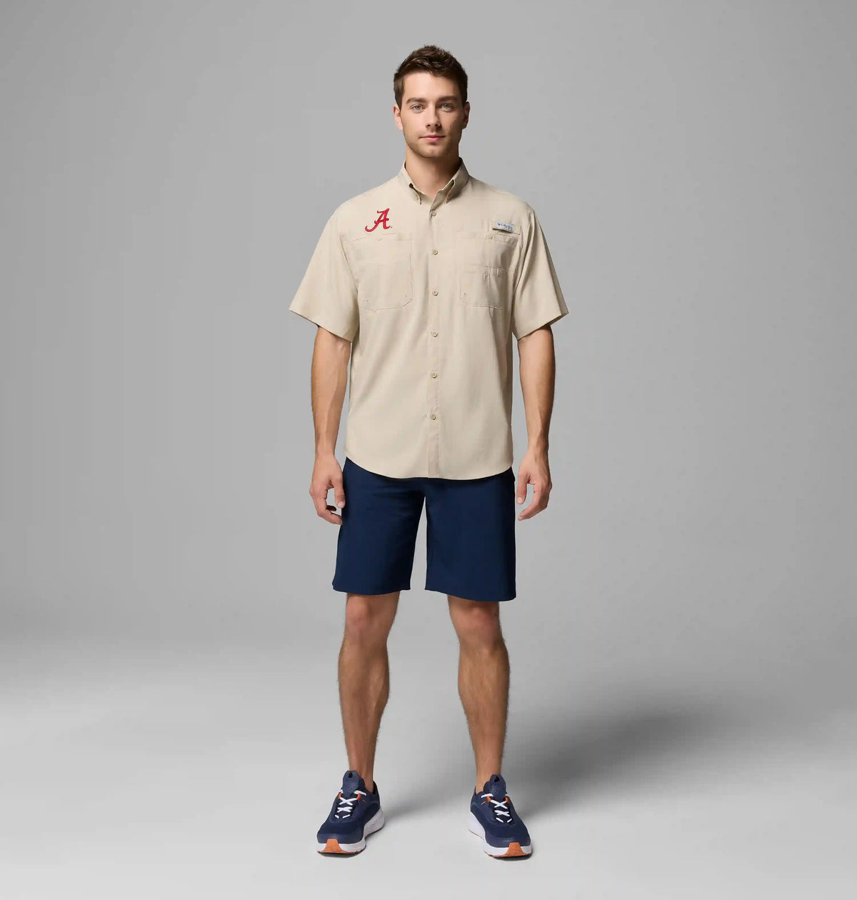 Men's Collegiate PFG Tamiami Short Sleeve Shirt - Alabama