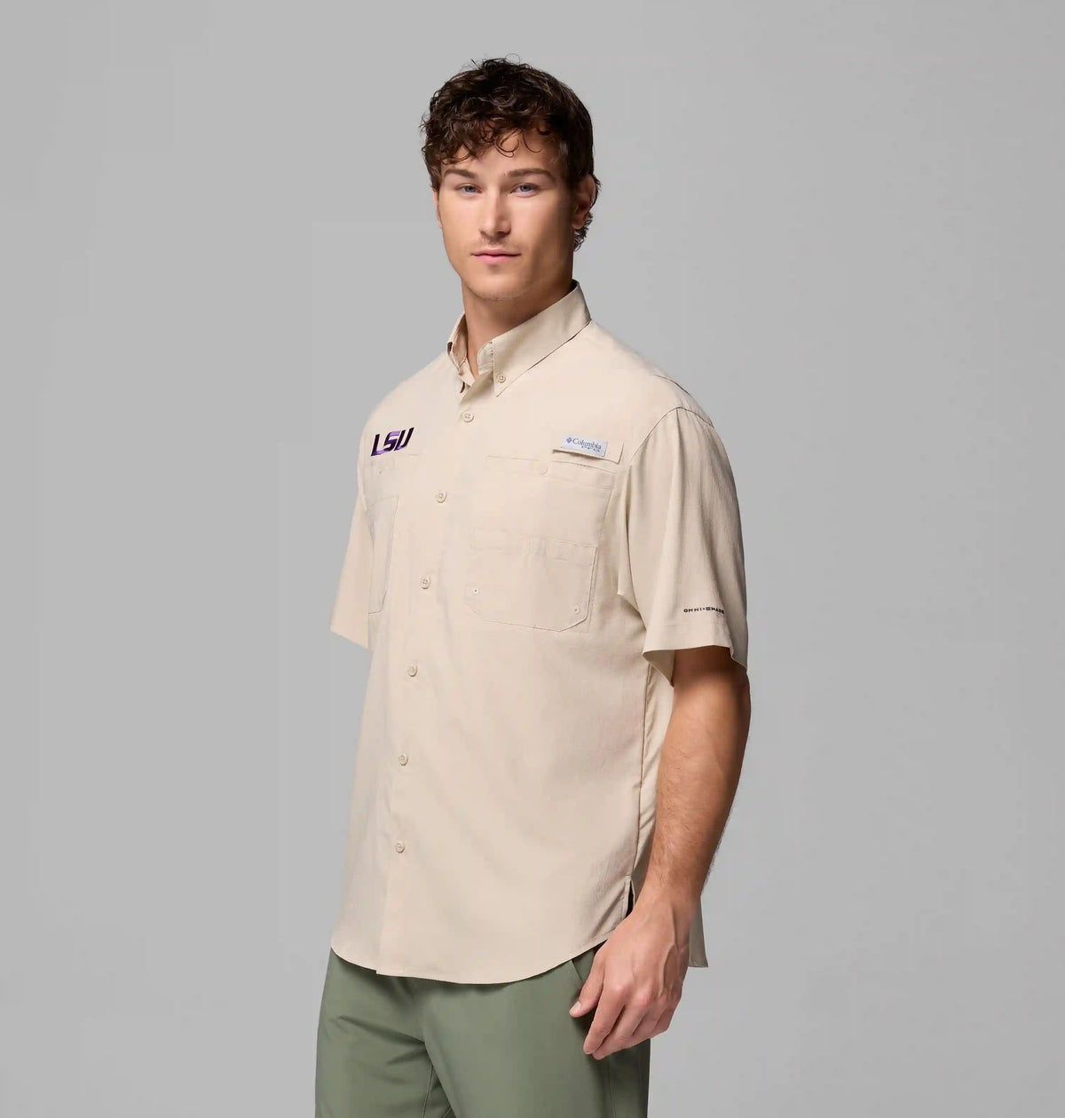 Men's Collegiate PFG Tamiami Short Sleeve Shirt - LSU