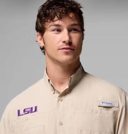 Men's Collegiate PFG Tamiami Short Sleeve Shirt - LSU