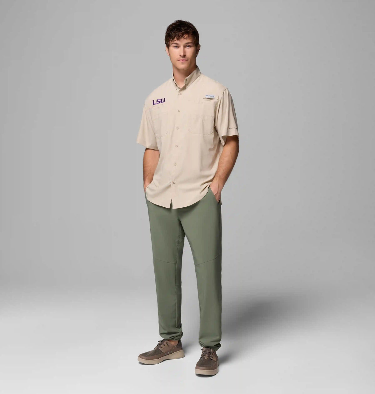 Men's Collegiate PFG Tamiami Short Sleeve Shirt - LSU