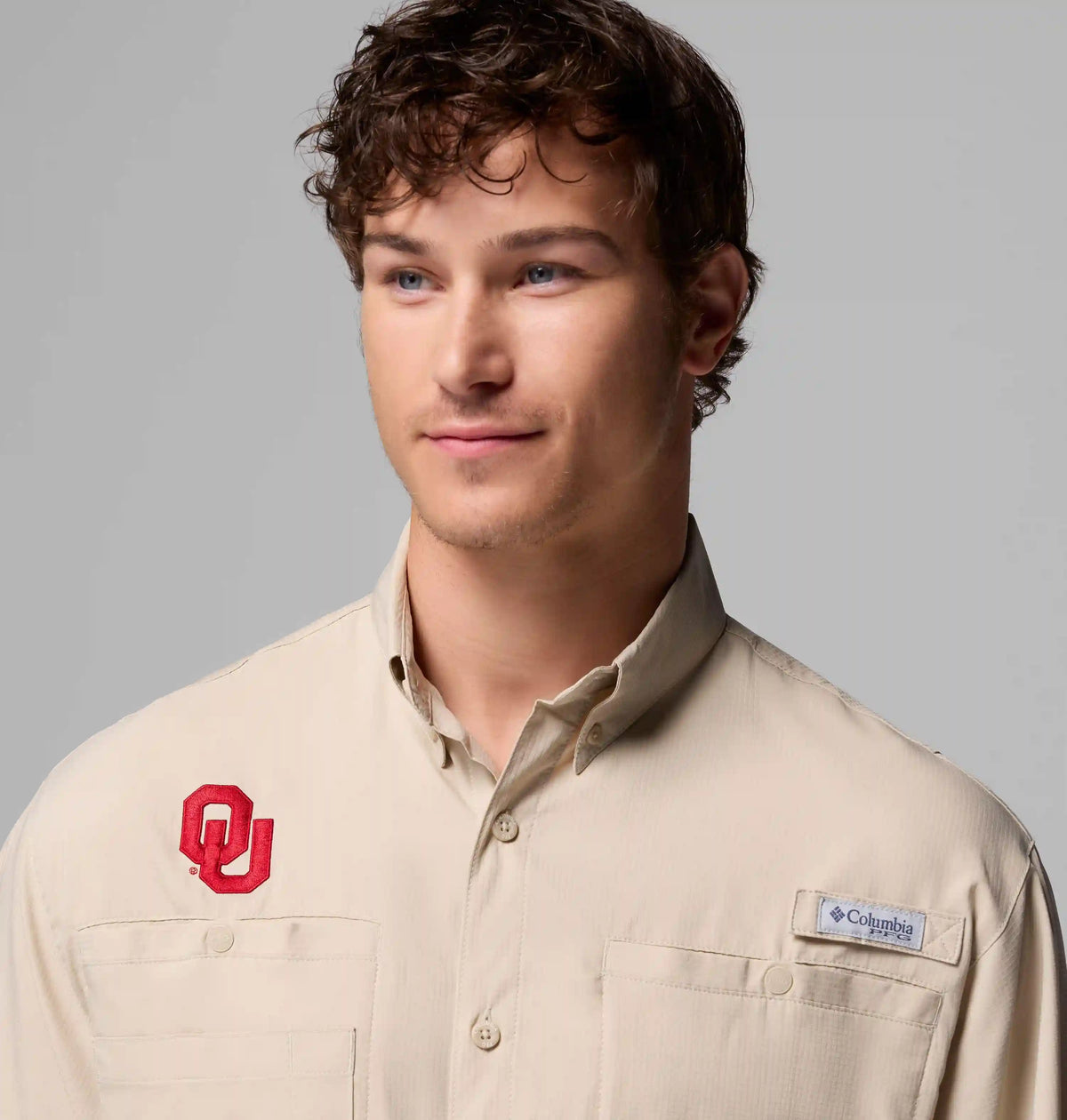 Men's Collegiate PFG Tamiami Short Sleeve Shirt - Oklahoma