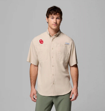Men's Collegiate PFG Tamiami Short Sleeve Shirt - Oklahoma