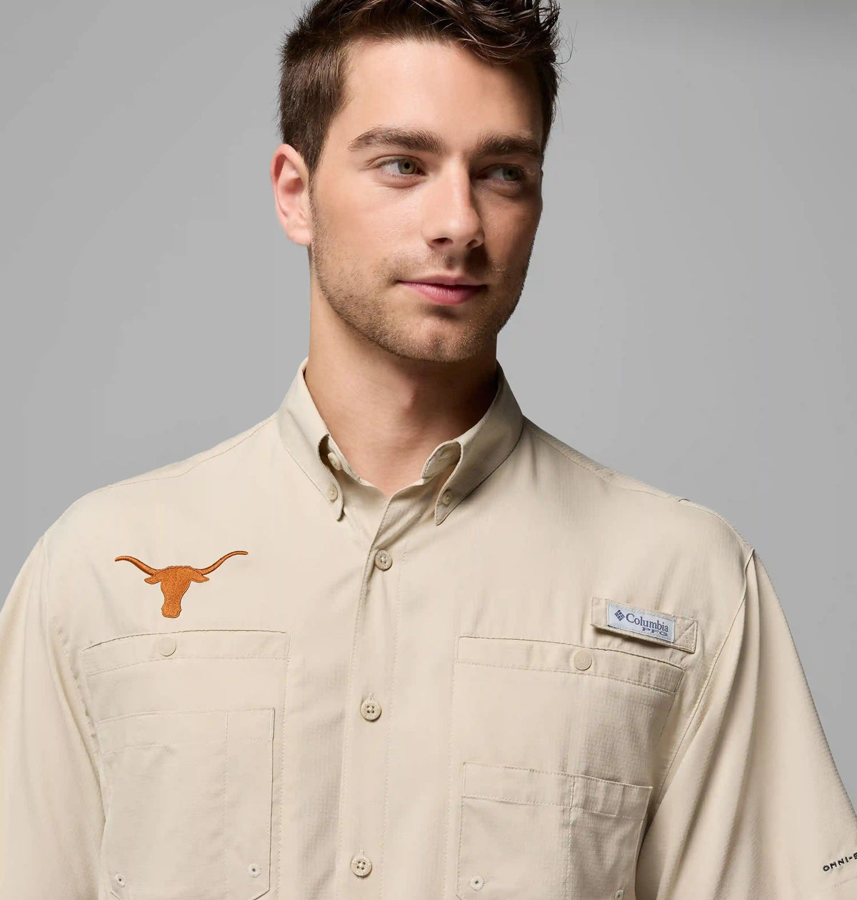 Men's Collegiate PFG Tamiami Short Sleeve Shirt - Texas