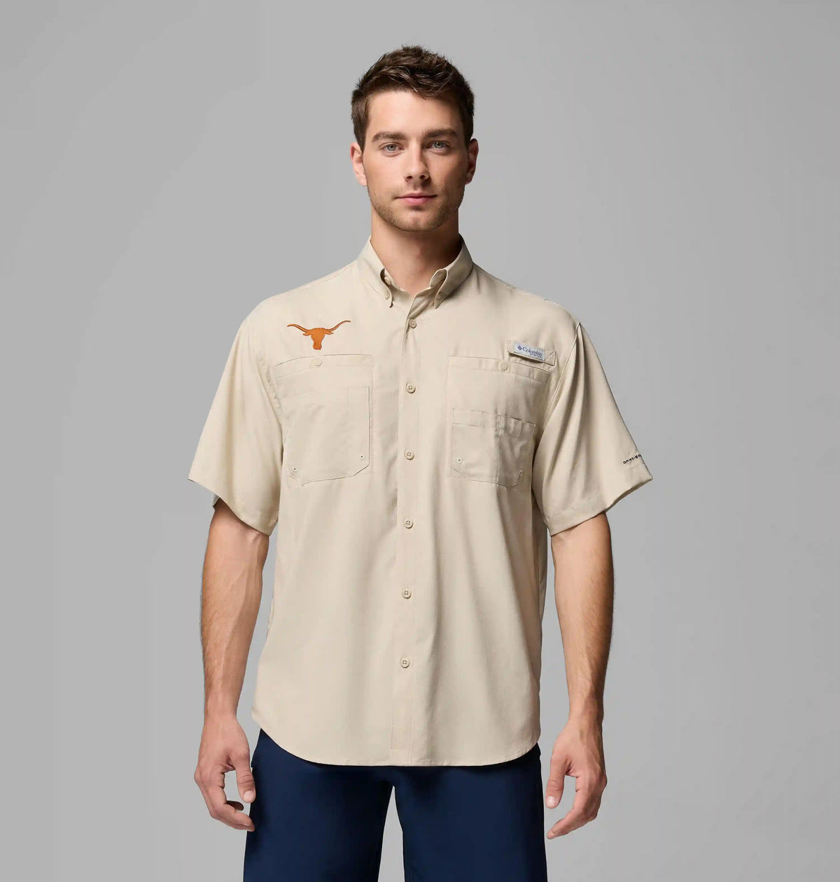 Men's Collegiate PFG Tamiami Short Sleeve Shirt - Texas