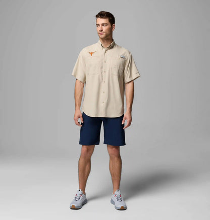 Men's Collegiate PFG Tamiami Short Sleeve Shirt - Texas