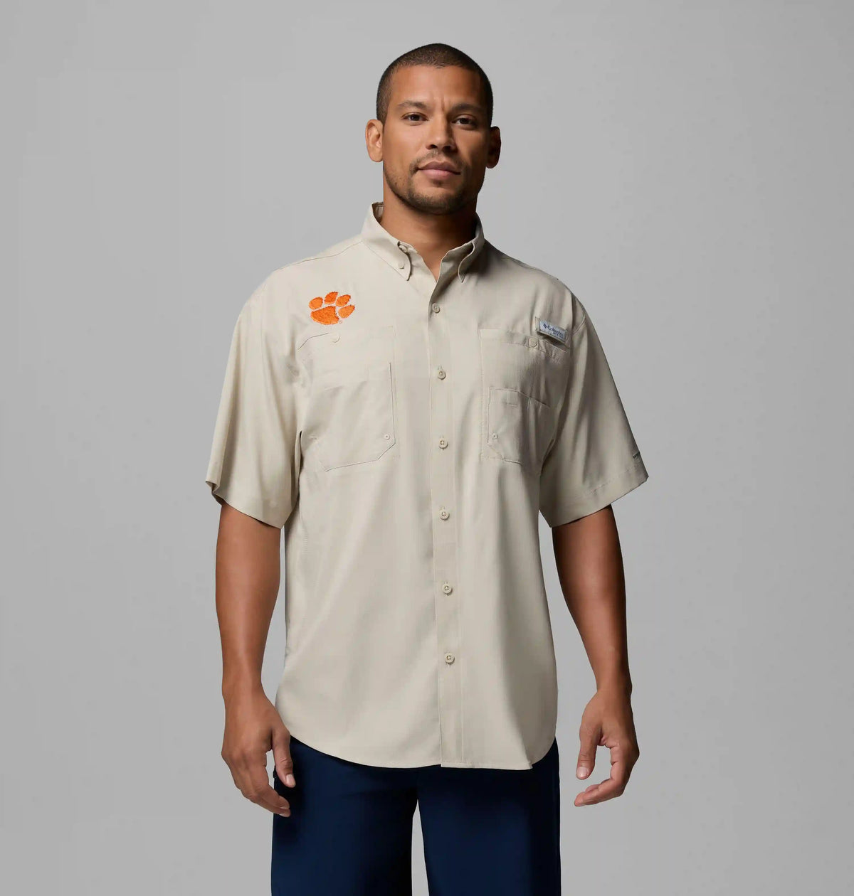 Men's Collegiate PFG Tamiami Short Sleeve Shirt - Clemson