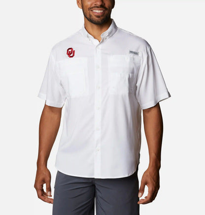 Men's Collegiate PFG Tamiami Short Sleeve Shirt - Oklahoma