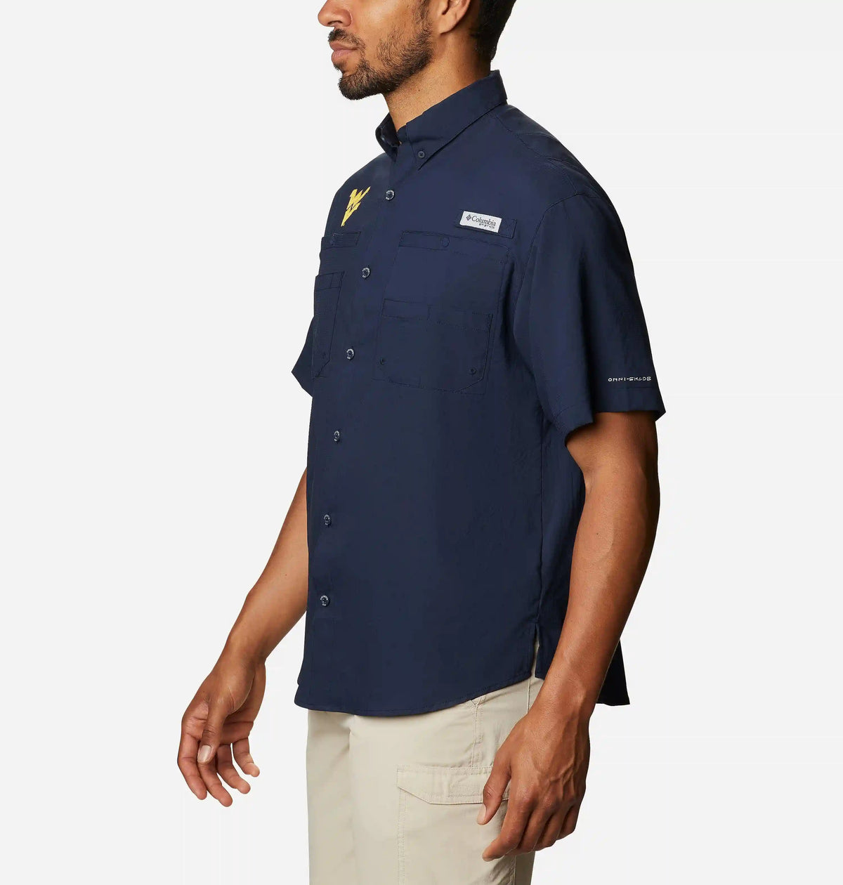 Men's Collegiate PFG Tamiami Short Sleeve Shirt - West Virginia