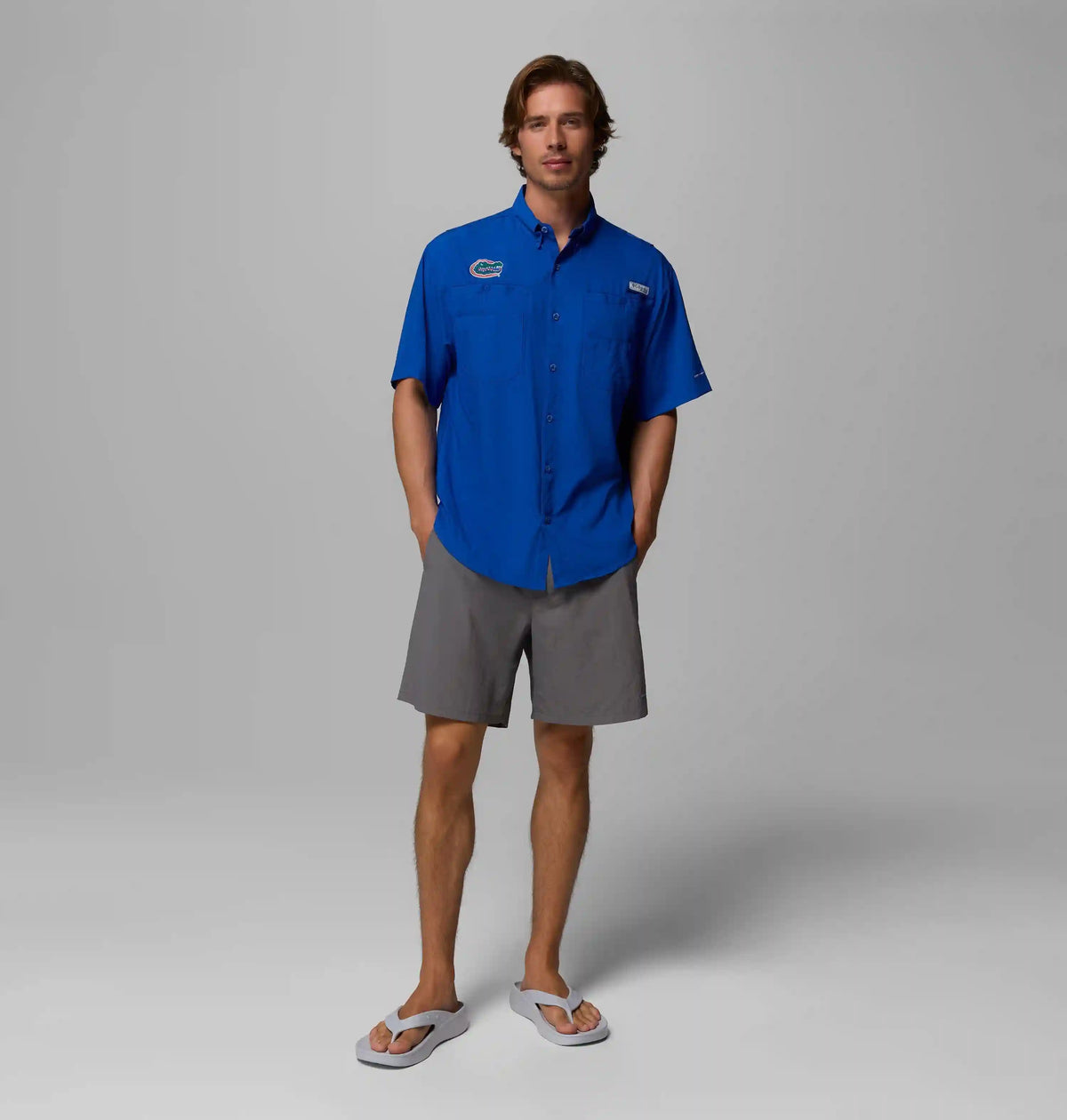Men's Collegiate PFG Tamiami Short Sleeve Shirt - Florida