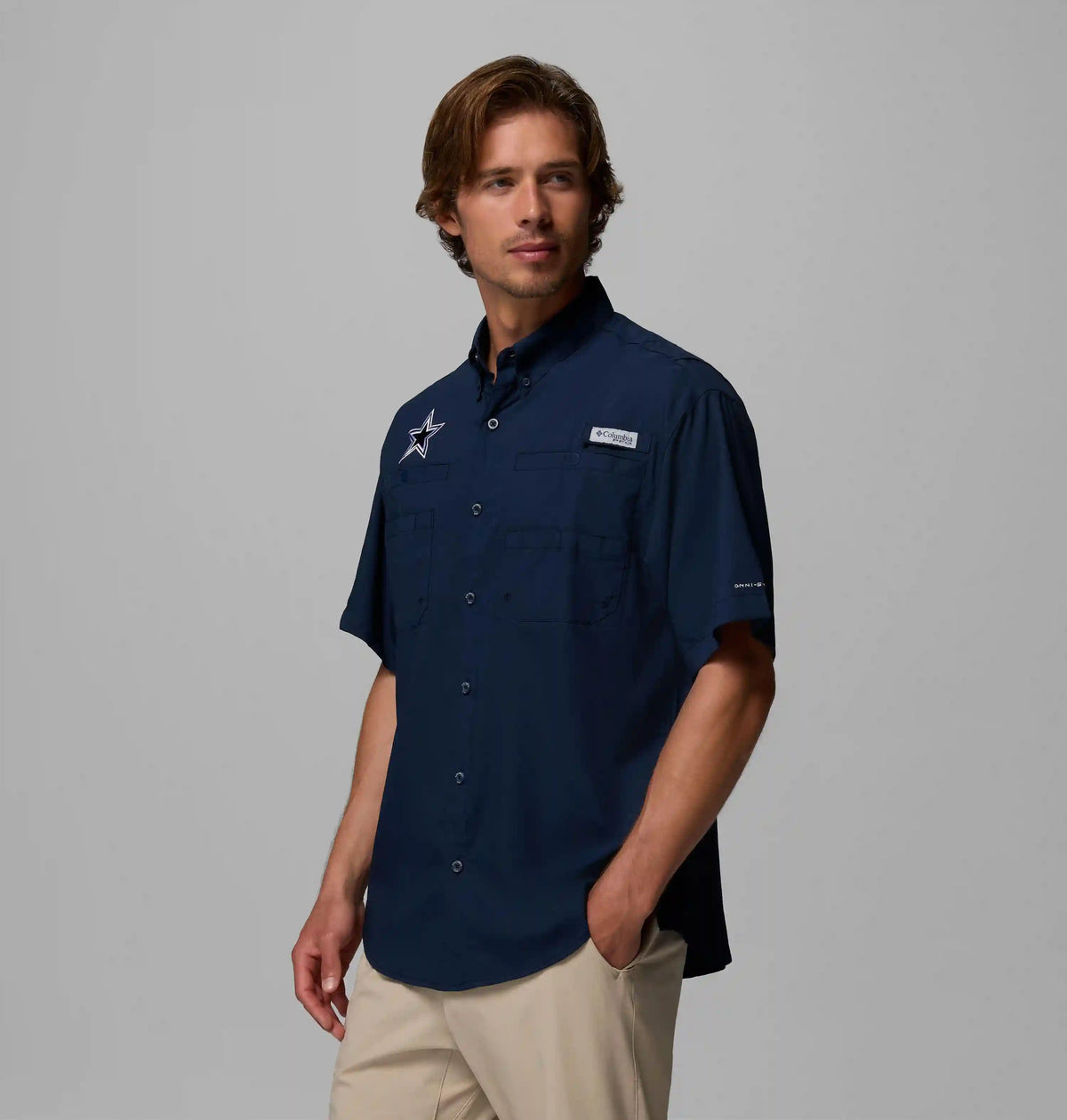 Men's PFG Tamiami Short Sleeve Shirt - Dallas Cowboys