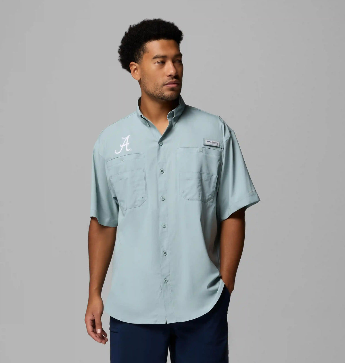Men's Collegiate PFG Tamiami Short Sleeve Shirt - Alabama