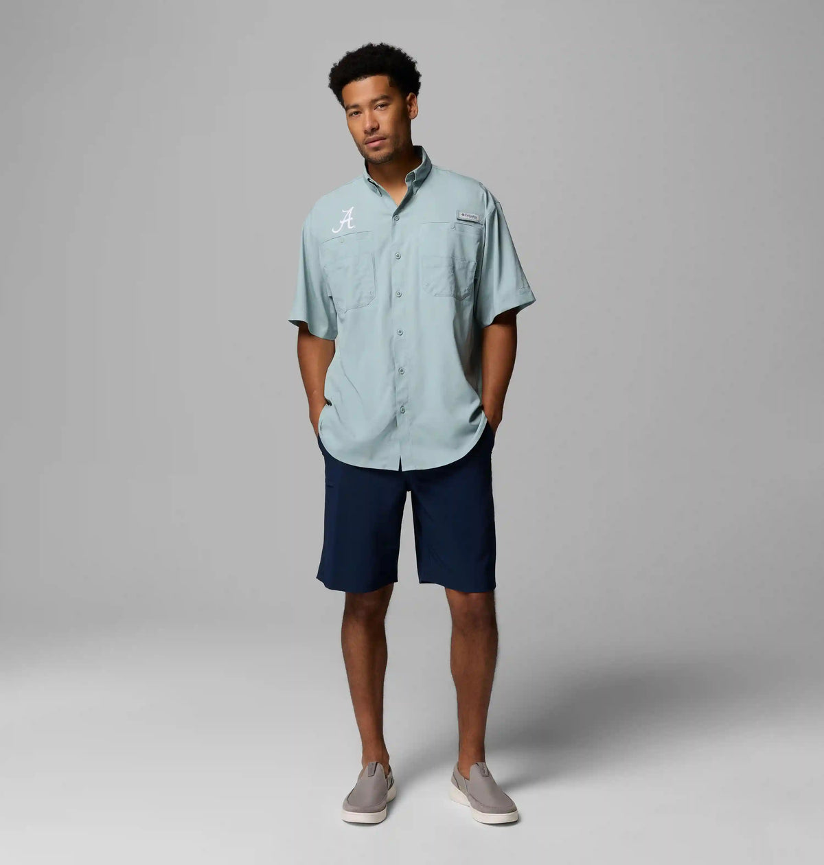 Men's Collegiate PFG Tamiami Short Sleeve Shirt - Alabama