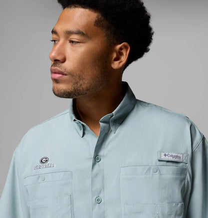 Men's Collegiate PFG Tamiami Short Sleeve Shirt - Georgia