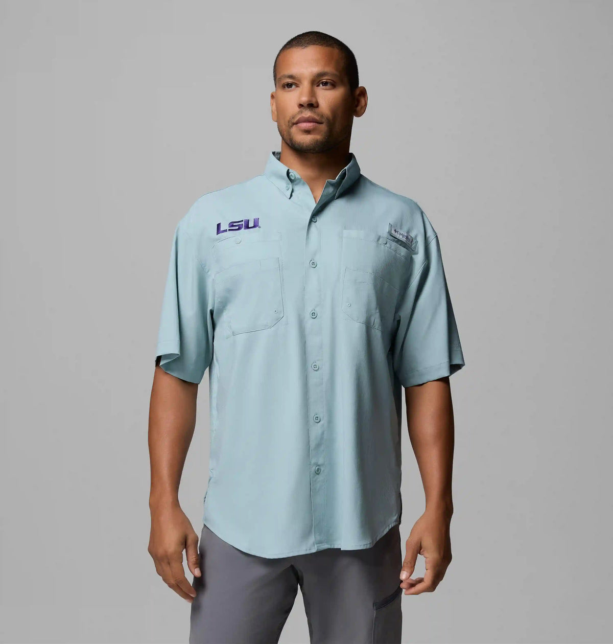 Men's Collegiate PFG Tamiami Short Sleeve Shirt - LSU