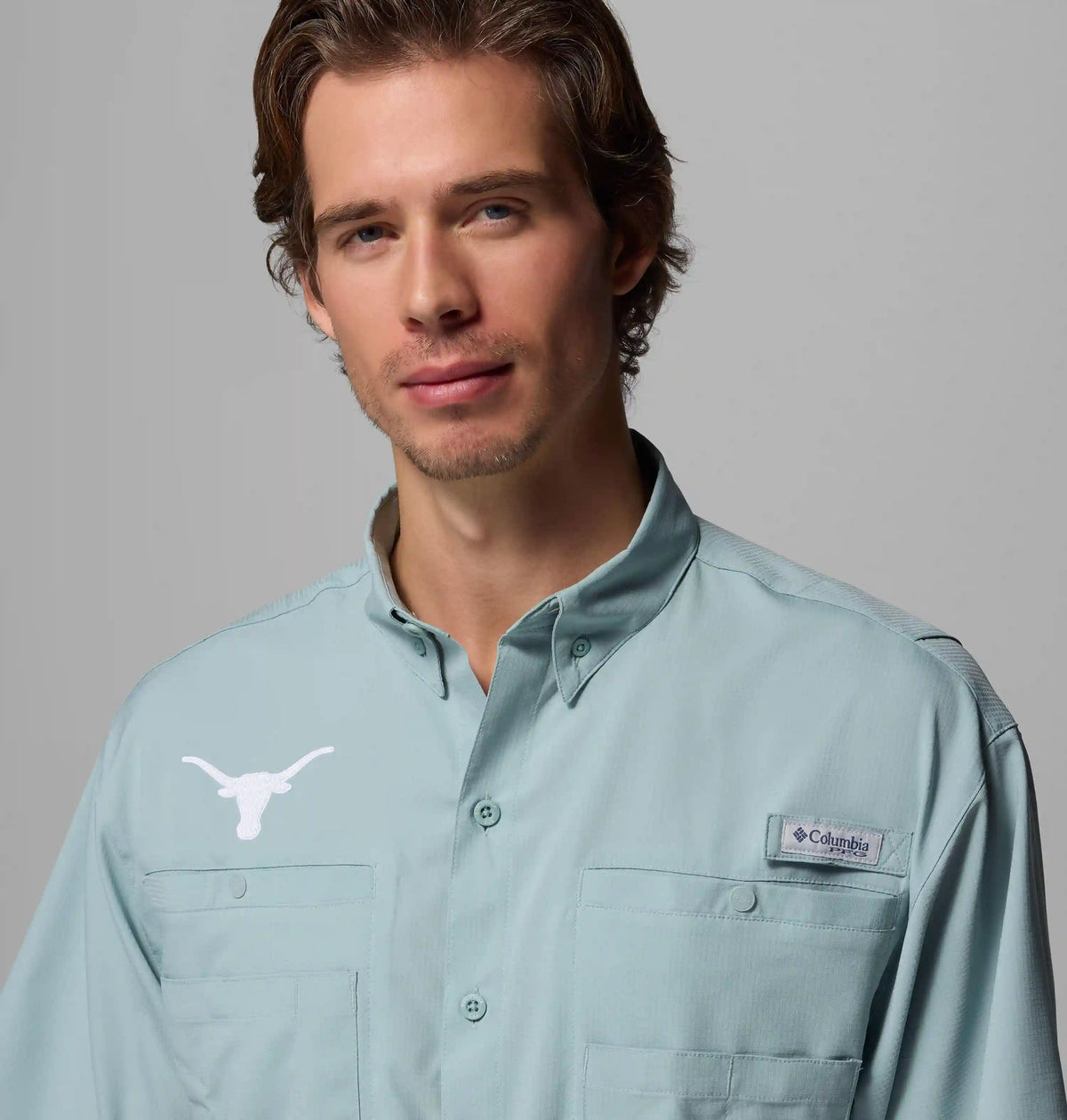 Men's Collegiate PFG Tamiami Short Sleeve Shirt - Texas