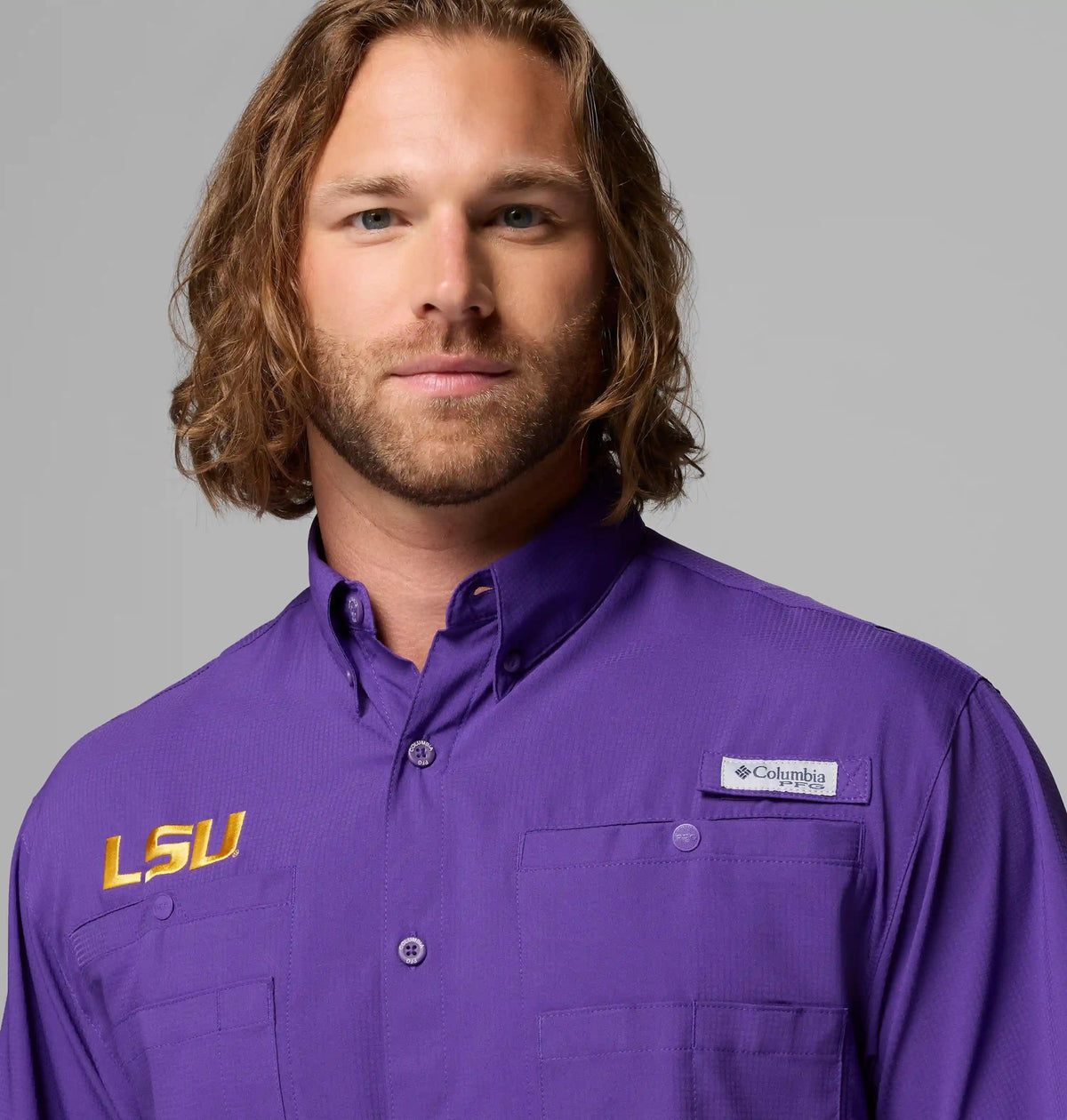 Men's Collegiate PFG Tamiami Short Sleeve Shirt - LSU