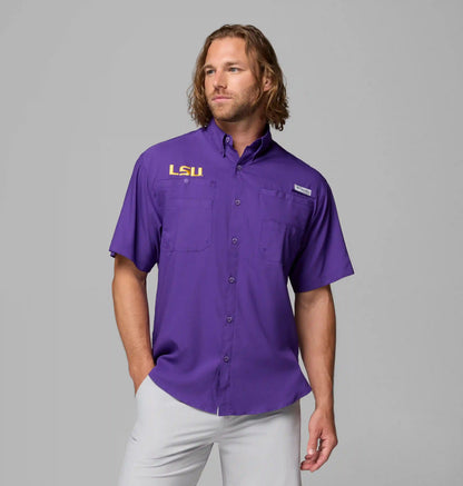 Men's Collegiate PFG Tamiami Short Sleeve Shirt - LSU