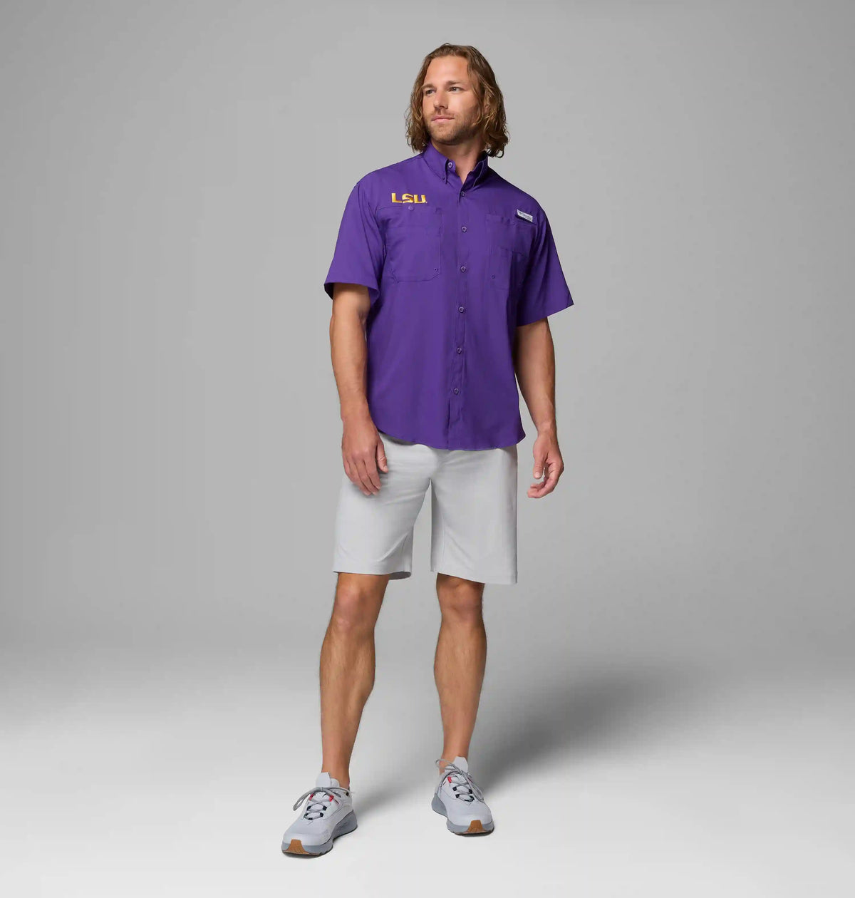 Men's Collegiate PFG Tamiami Short Sleeve Shirt - LSU