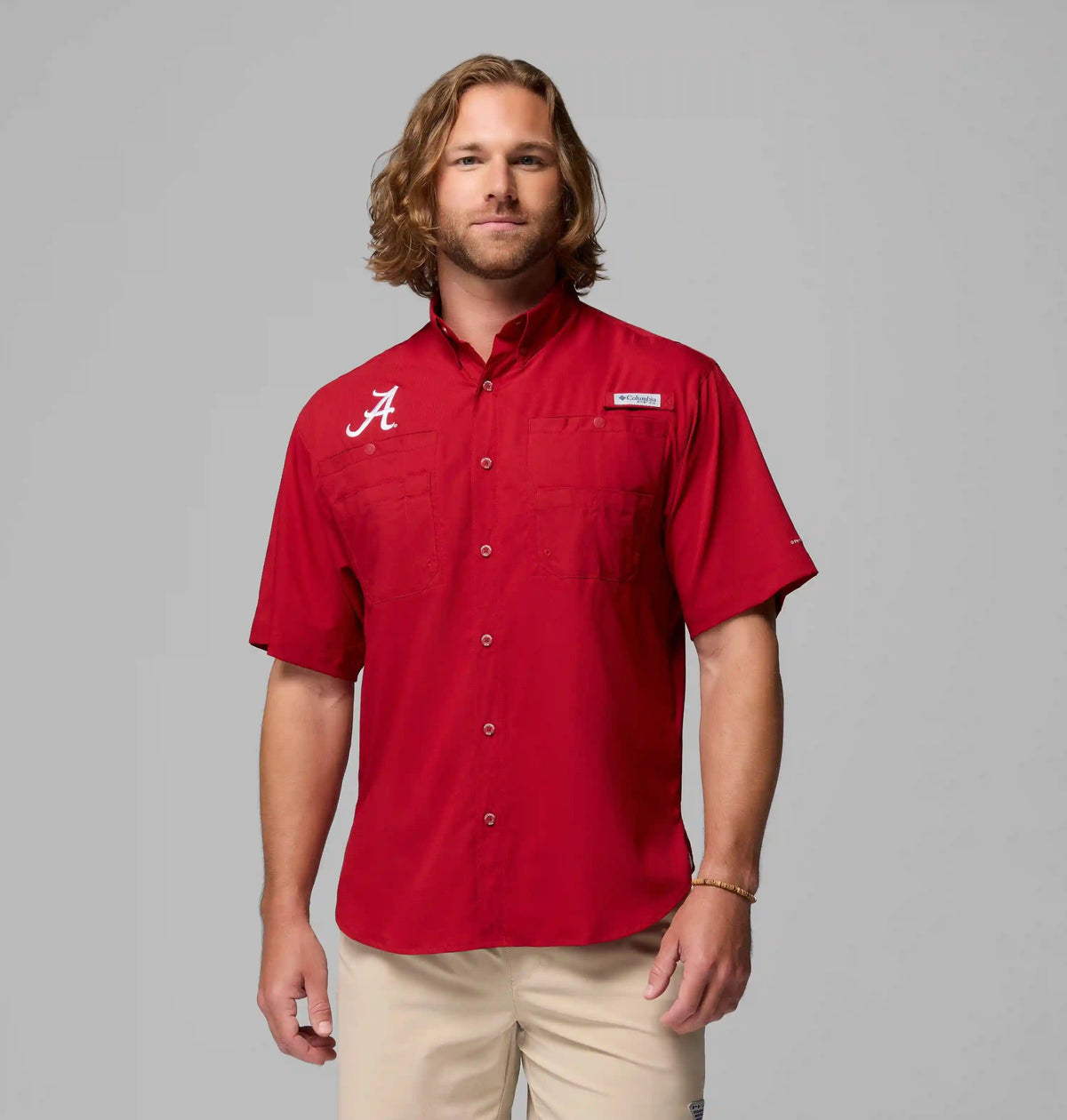Men's Collegiate PFG Tamiami Short Sleeve Shirt - Alabama