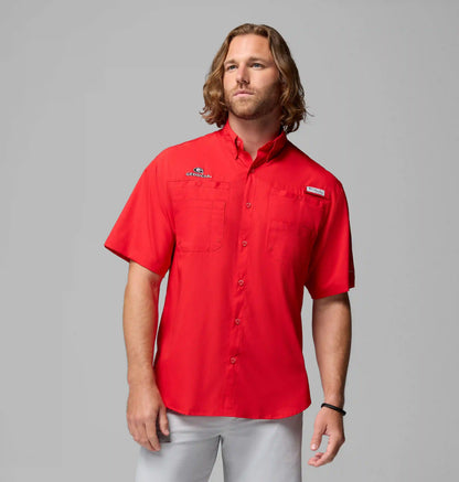 Men's Collegiate PFG Tamiami Short Sleeve Shirt - Georgia