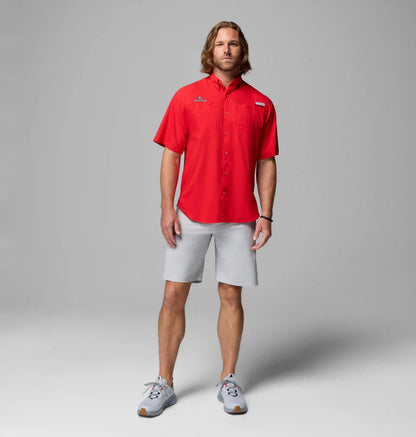 Men's Collegiate PFG Tamiami Short Sleeve Shirt - Georgia