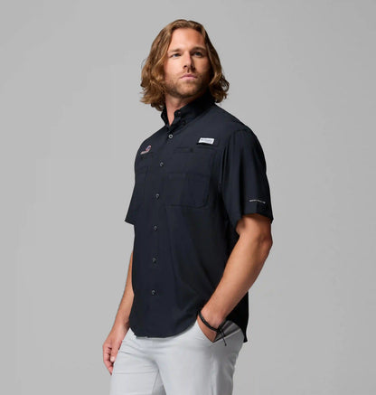 Men's Collegiate PFG Tamiami Short Sleeve Shirt - Georgia