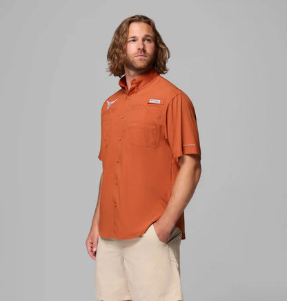 Men's Collegiate PFG Tamiami Short Sleeve Shirt - Texas