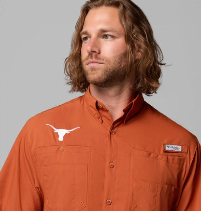 Men's Collegiate PFG Tamiami Short Sleeve Shirt - Texas