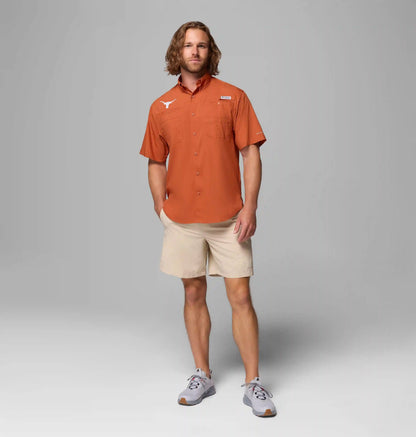Men's Collegiate PFG Tamiami Short Sleeve Shirt - Texas
