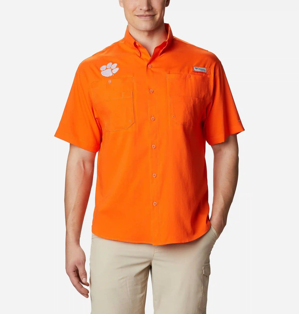 Men's Collegiate PFG Tamiami Short Sleeve Shirt - Clemson
