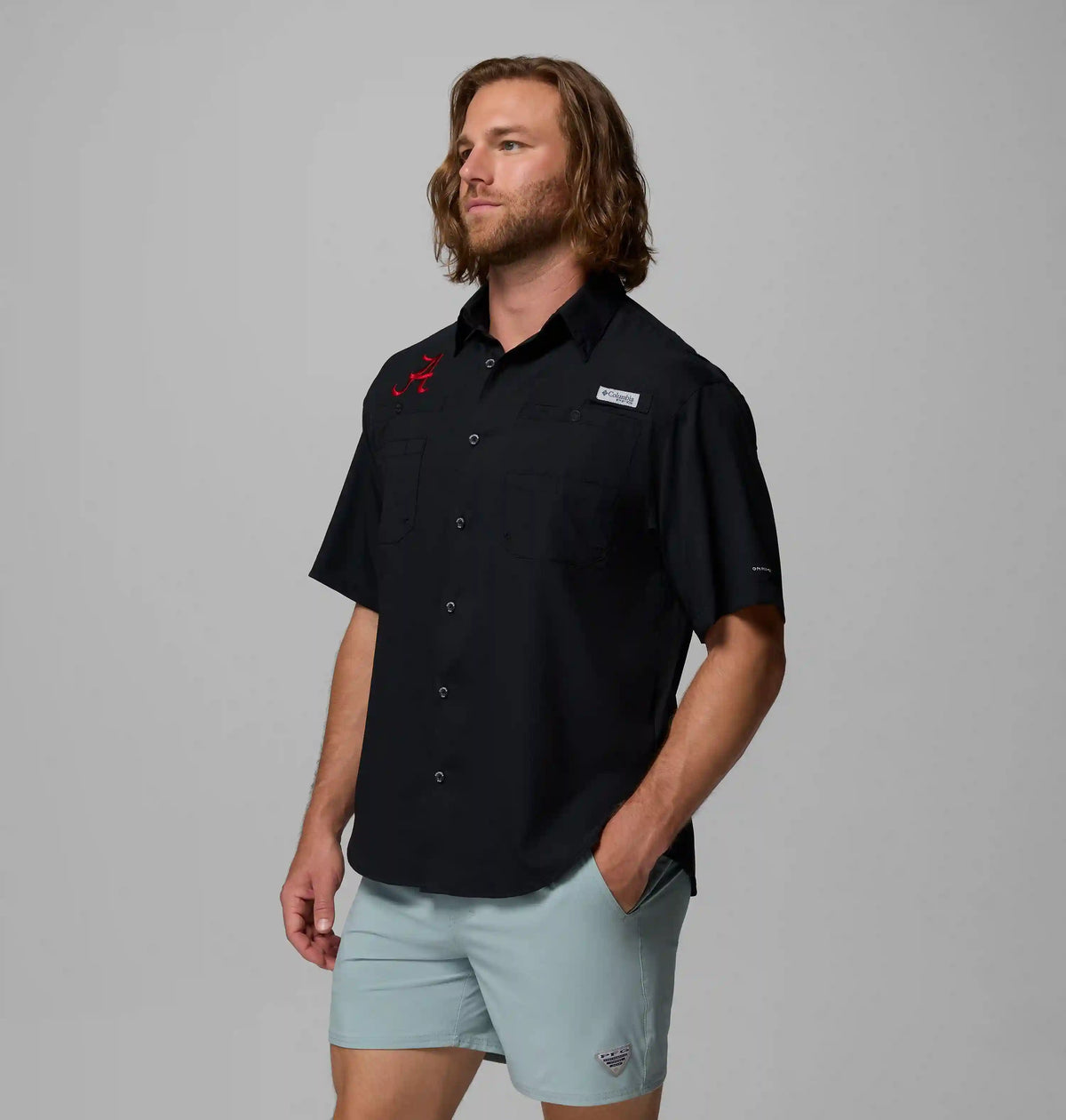 Men's Collegiate PFG Tamiami Short Sleeve Shirt - Alabama
