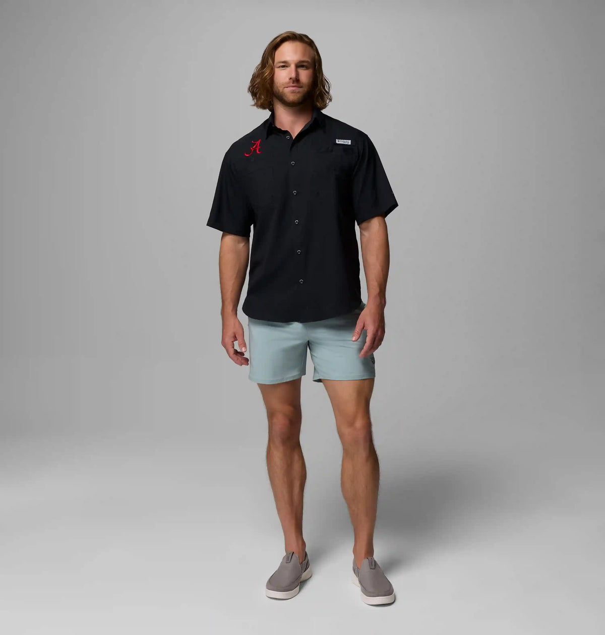 Men's Collegiate PFG Tamiami Short Sleeve Shirt - Alabama