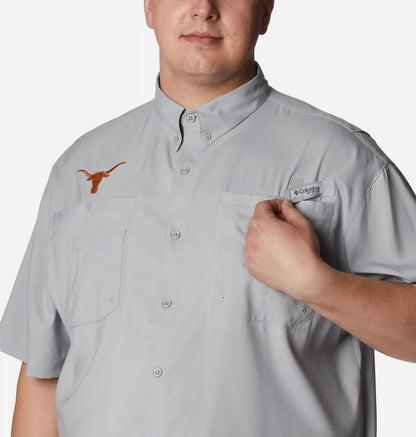 Men's Collegiate PFG Tamiami Short Sleeve Shirt - Big - Texas