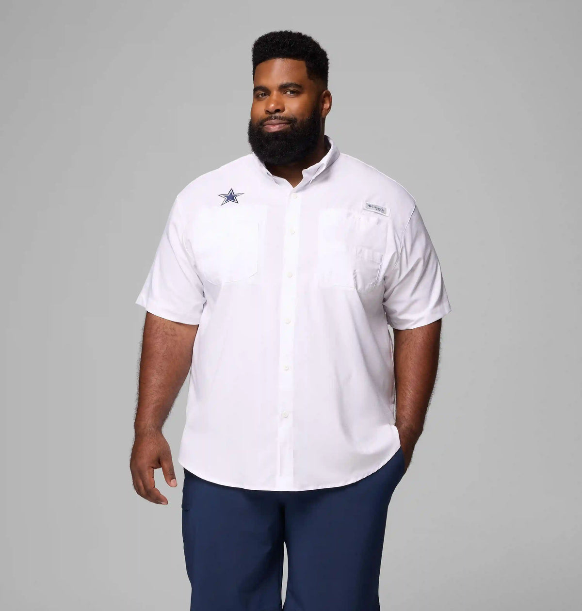 Men's PFG Tamiami Short Sleeve Shirt - Big - Dallas Cowboys