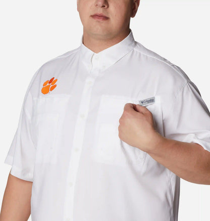 Men's Collegiate PFG Tamiami Short Sleeve Shirt - Big - Clemson